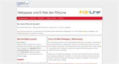 Desktop Screenshot of fonline.de